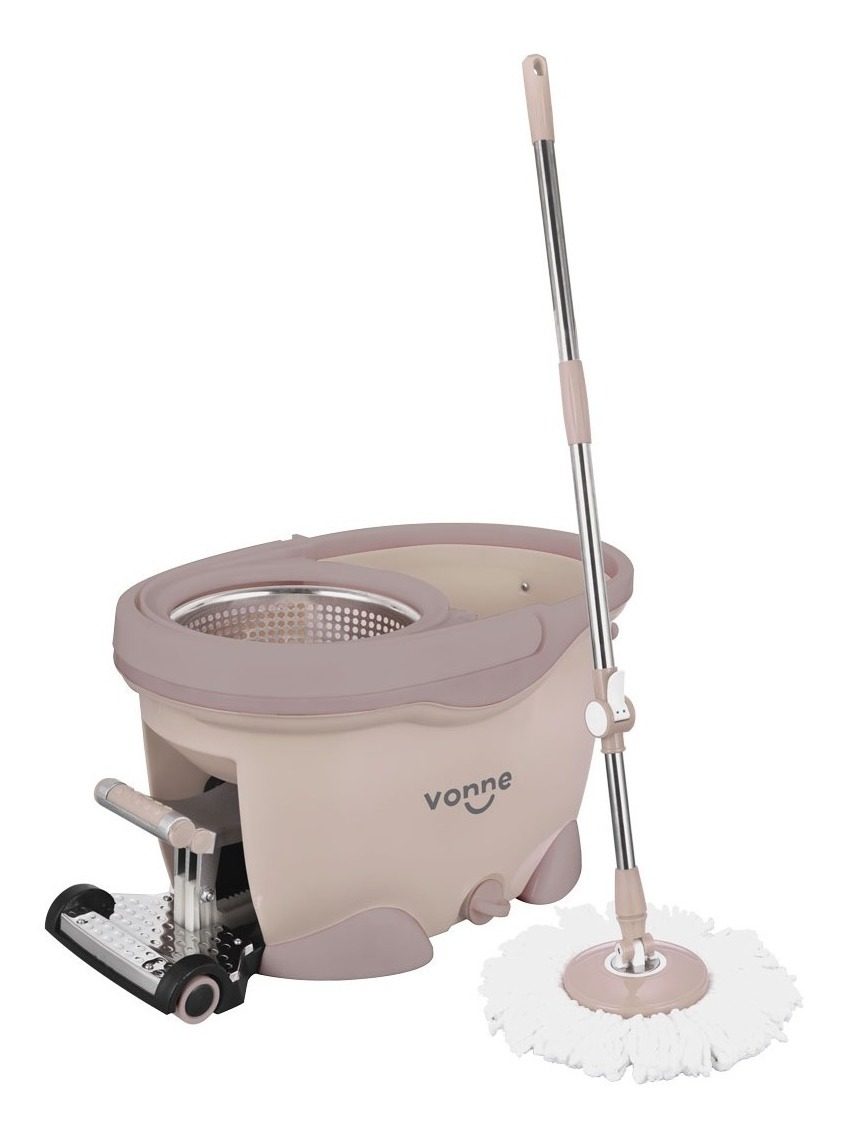 Limpiador Escurridor Mopa A Pedal Ruedas Y Manija Vonne Gris