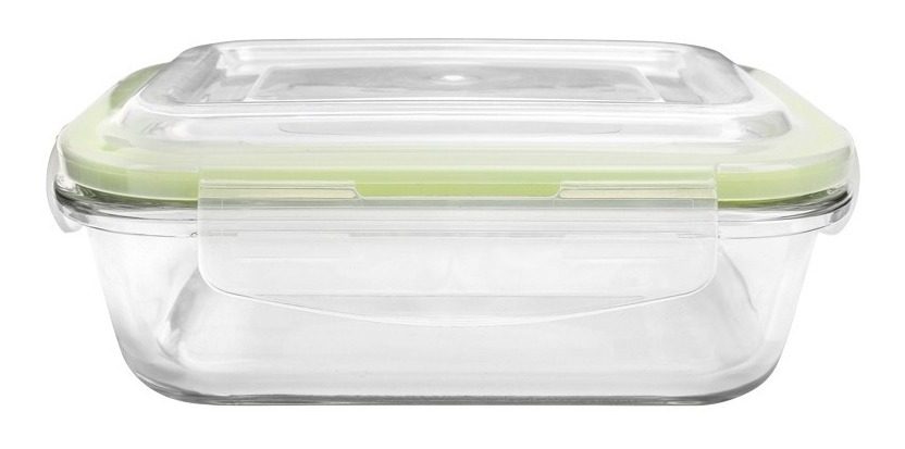 Contenedor De Vidrio  1,52l Tapa Plastica Hermetica Vonne Transparente
