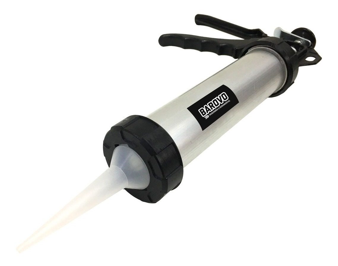  Pistola Aplicación Silicona 15 Cuerpo De Aluminio Barovo - 1