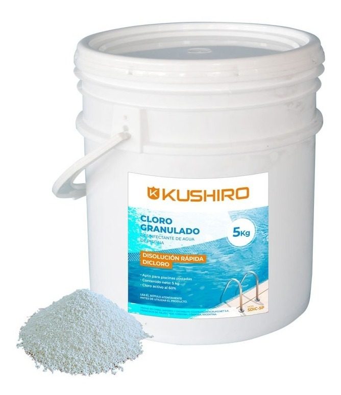 Cloro Granulado Dicloro Disolucion Rapida X 5kg