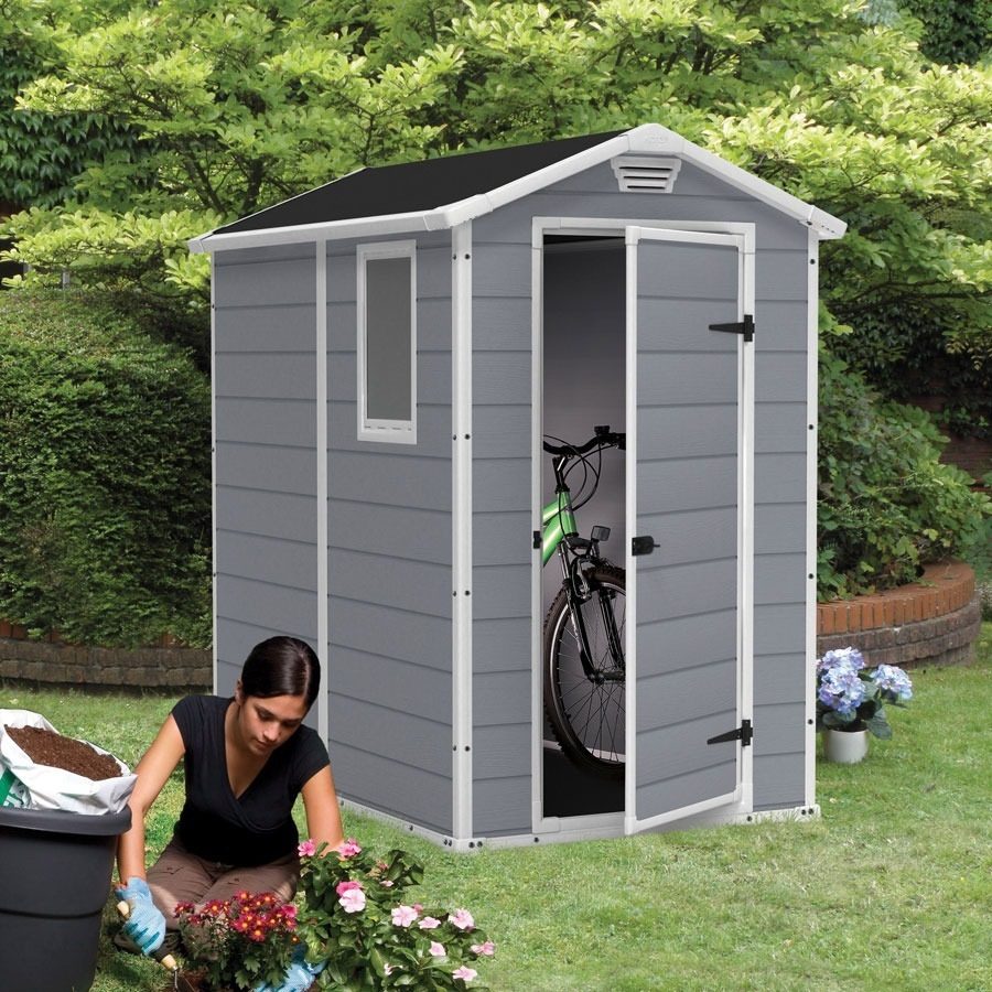 Caseta Manor Cobertizo Exterior 130x192x196cm Plastica Keter - 1