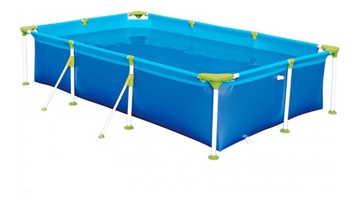 Pileta De Lona Premium 270 X 224 X 60cm 2500 Litros Mor Azul
