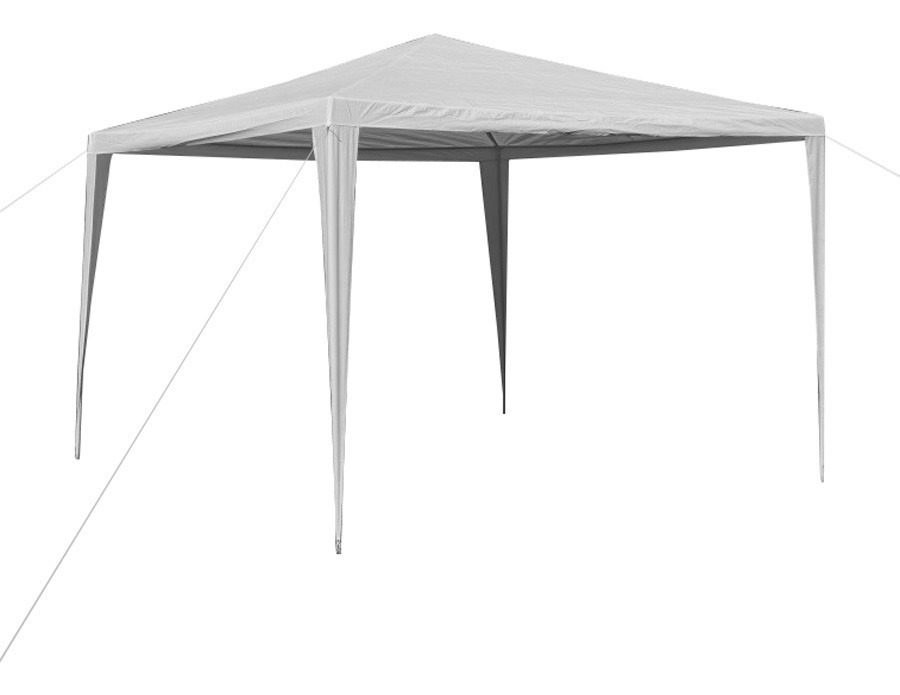 Gazebo De Rafia Impermeable Parque Playa 3x3m Acero Kushiro Blanco