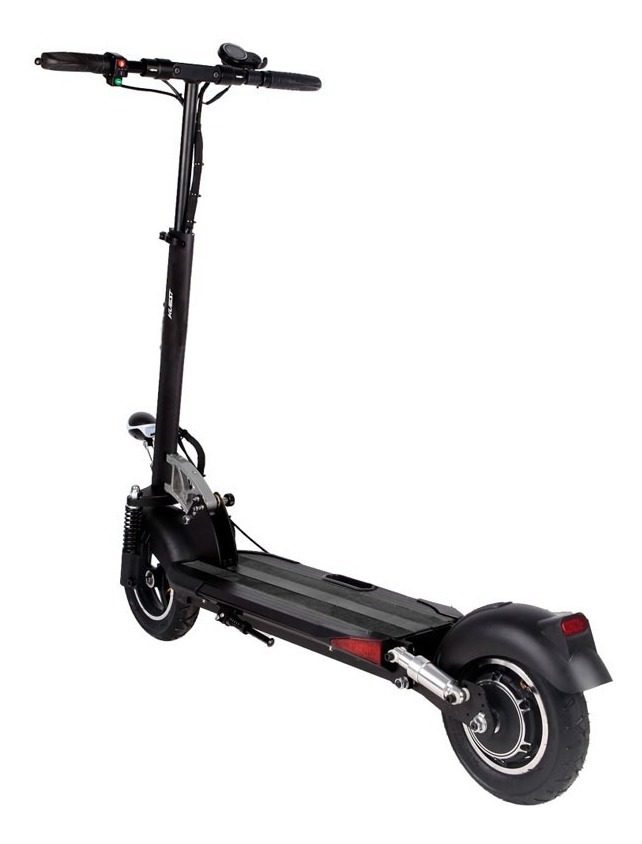 Scooter Aluminio Electrico 350w Con Amortiguadores Aut.30km Negro - 1