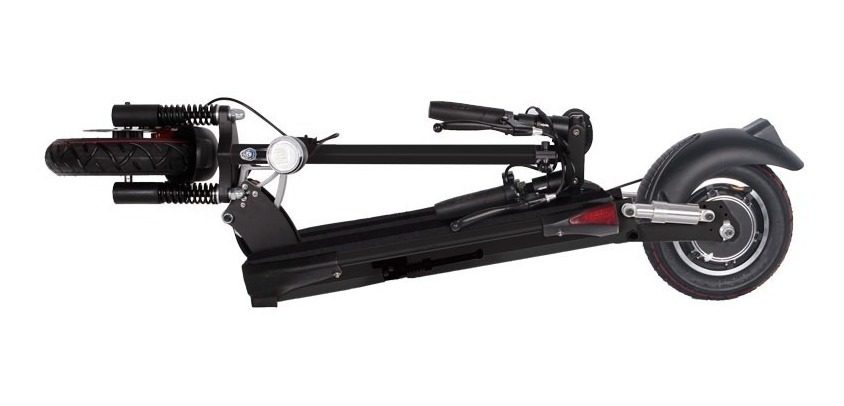 Scooter Aluminio Electrico 350w Con Amortiguadores Aut.30km Negro - 3