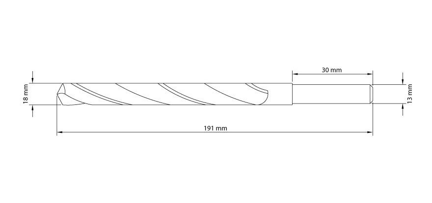 Mecha Acero Rapido Din 338 18 Mm × 191 Mm Tramontina - 1