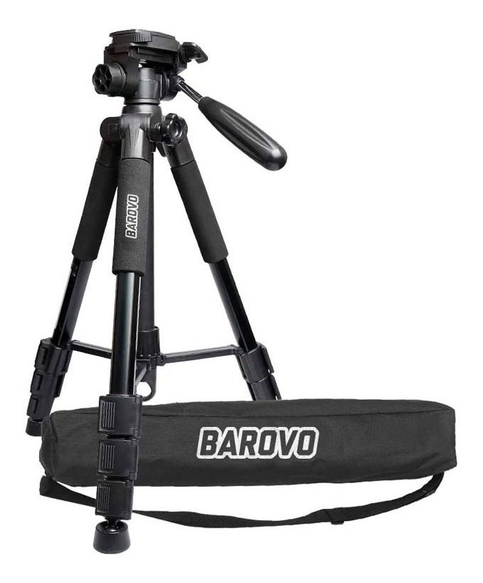 Trípode Profesional de Aluminio Barovo 1,5 m – Rosca 1/4" con Estuche de Transporte