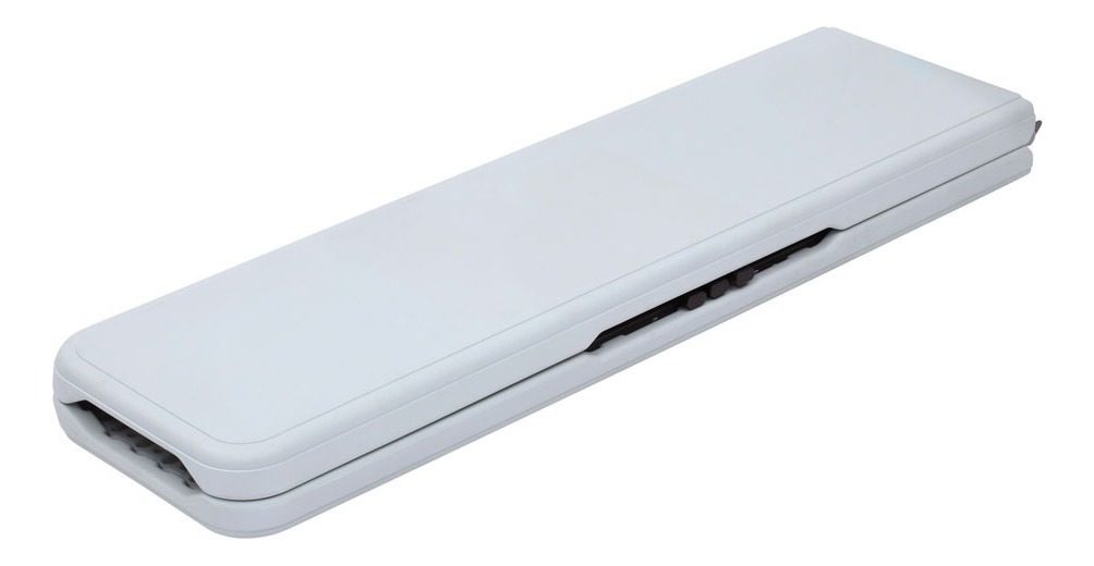 Banco Plegable 183x28x43cm Hdpe + Acero Peso Max 220kg Blanco - 1