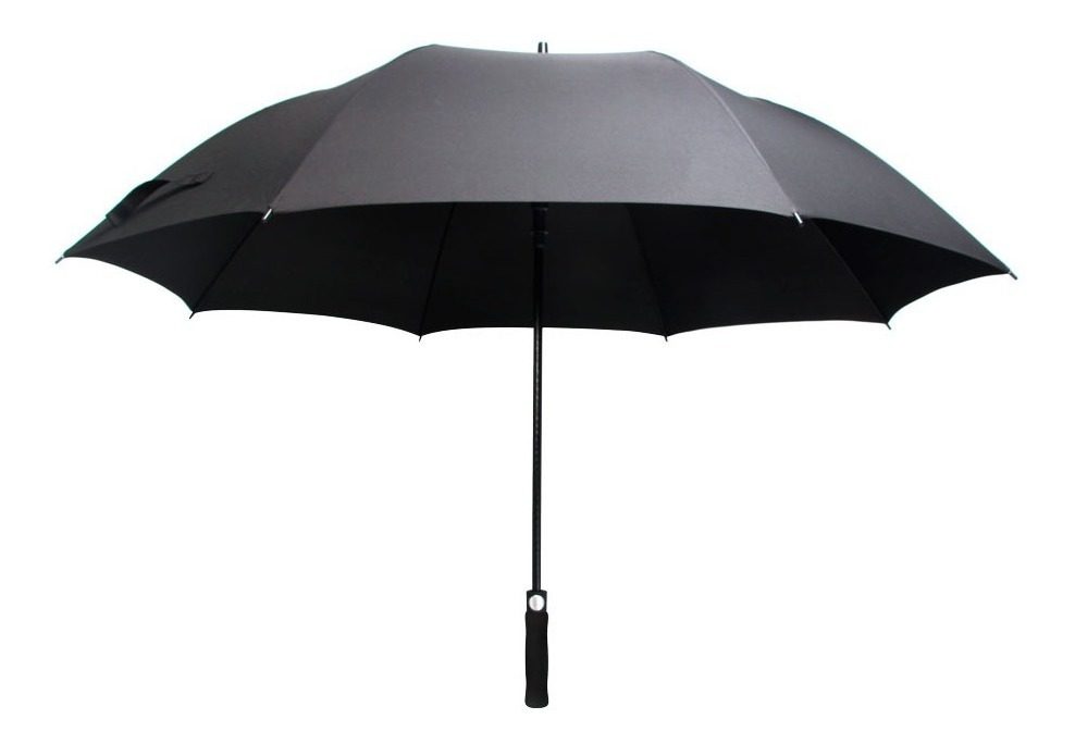 Paraguas Para Golf Antiviento Diámetro 1,3m Negro Vonne