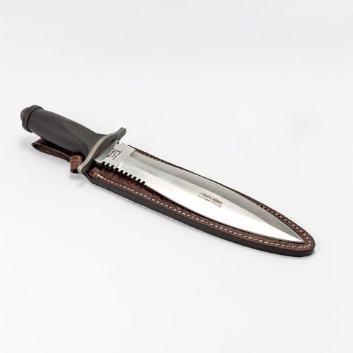 Cuchillo Chanchero Yarara Hoja 25cm Total 38cm Carbono-cromo Gris - 3