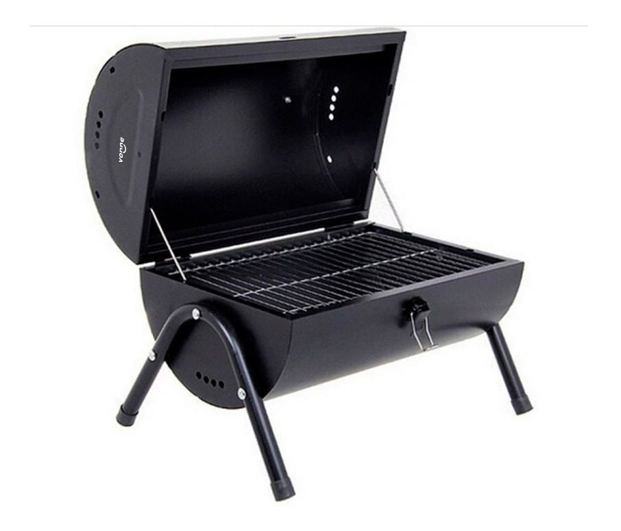 Mini Chulengo Parrilla Para Balcon Carbon O Leña Vonne Negro