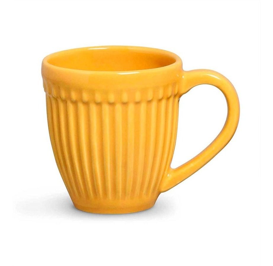 Taza Ceramica 340ml Porto Brasil Roma Mostaza Mostaza