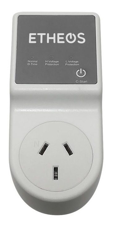 Protector De Tension 10 A Clase 1 Potencia 2200w Etheos Gris