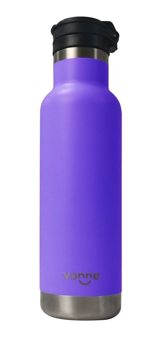 Botella Termica 600ml Acero Inoxidable Violeta Mate Vonne Violeta