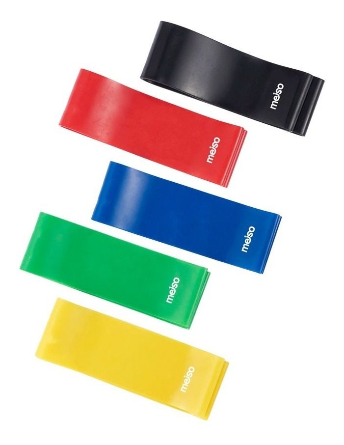 Banda Elastica Latex X 5 Varias Resistencias 600x50mm Verde