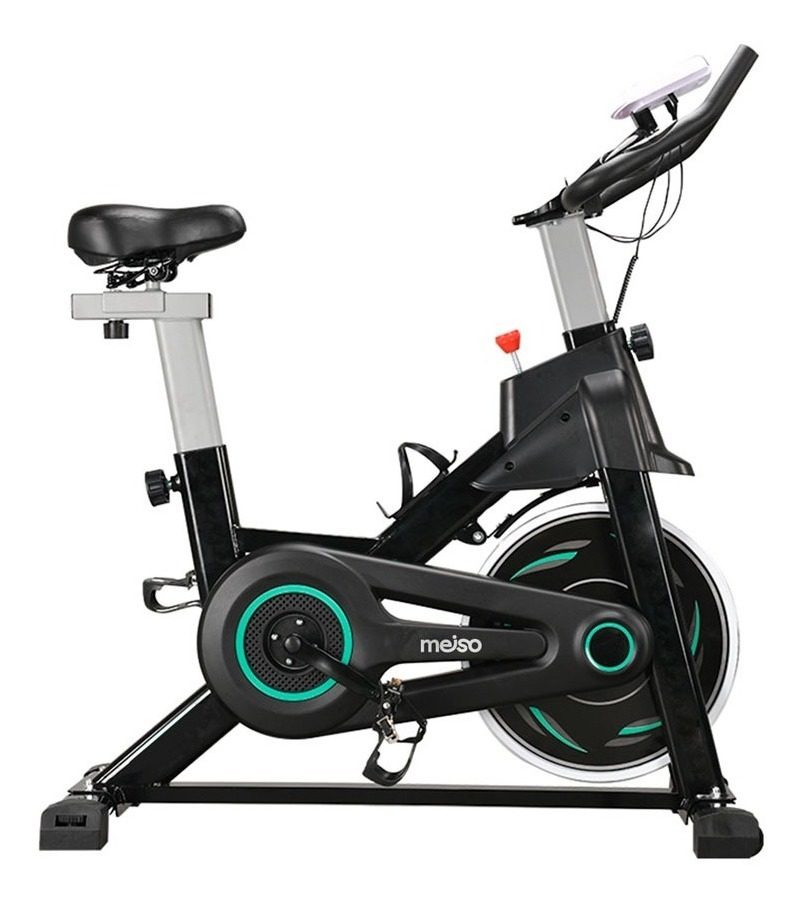 Bicicleta Fija Spinning Varias Funciones Peso Max 100kg  Negro