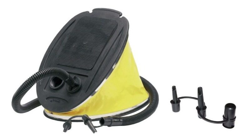 Inflador Fuelle De Pie Brogas 3 Picos Infla Y Desinfla 300lt Amarillo
