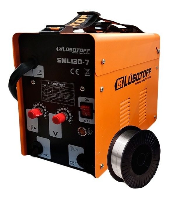 Soldadora Mig Flux Lusqtoff 120a Sml130-7 Naranja/negro