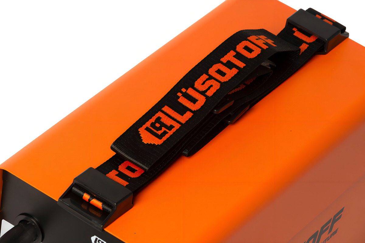 Soldadora Lüsqtoff Mig Flux Sml130-7 Con Rollo De Alambre Flux Naranja Negro 50 Hz - 2