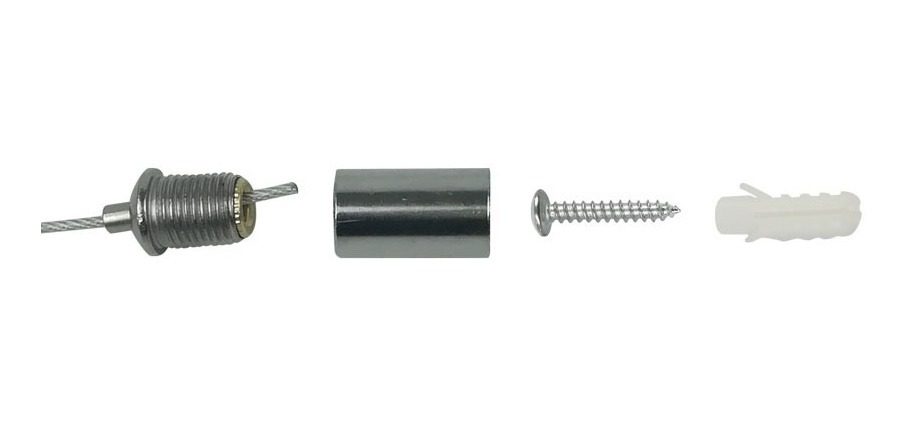 Kit De Suspension Plafones Led 60x60/120x30 4tensores Etheos Gris - 1
