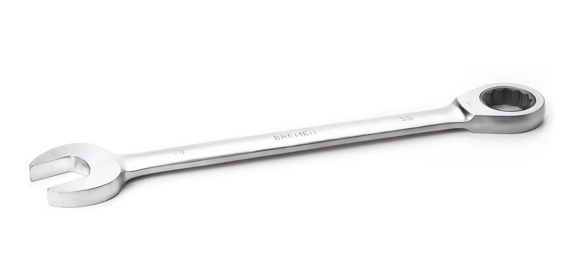 Llave Combinada Con Crique 12mm Bremen Cromo Vanadio - 1
