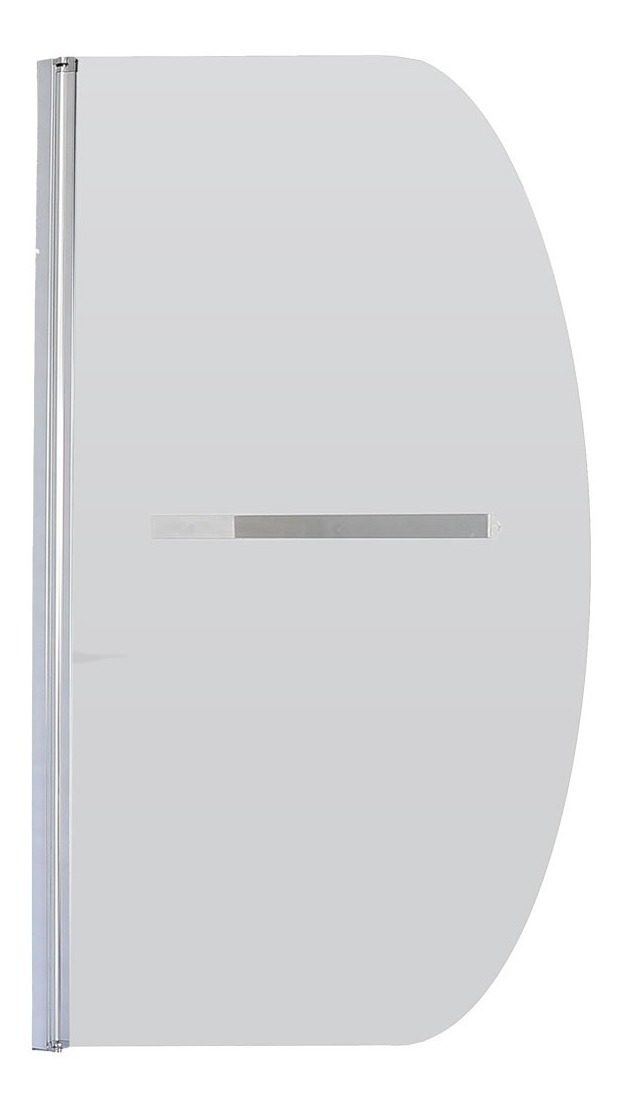 Mampara Rebatible Transparente Curva Para Bañera 1400x900mm