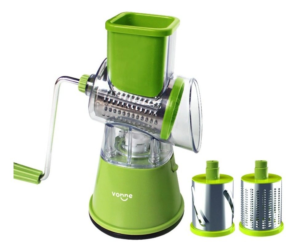 Rallador Manual De Vegetales  Acero Inoxidable 3 Cortes