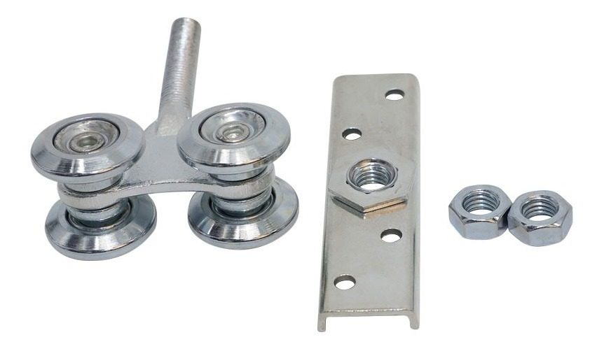 Carro De Acero 4 Ruedas Para Porton Corredizo 200kg Barovo - 1