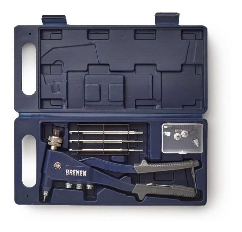 Remachadora Bremen Dual En Kit Pop Y Roscados Aluminio 4 - 1