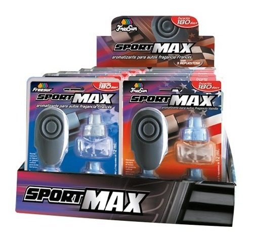 Aromatizante Para Autos Sportmax 12ml Con 3 Repuestos - 1