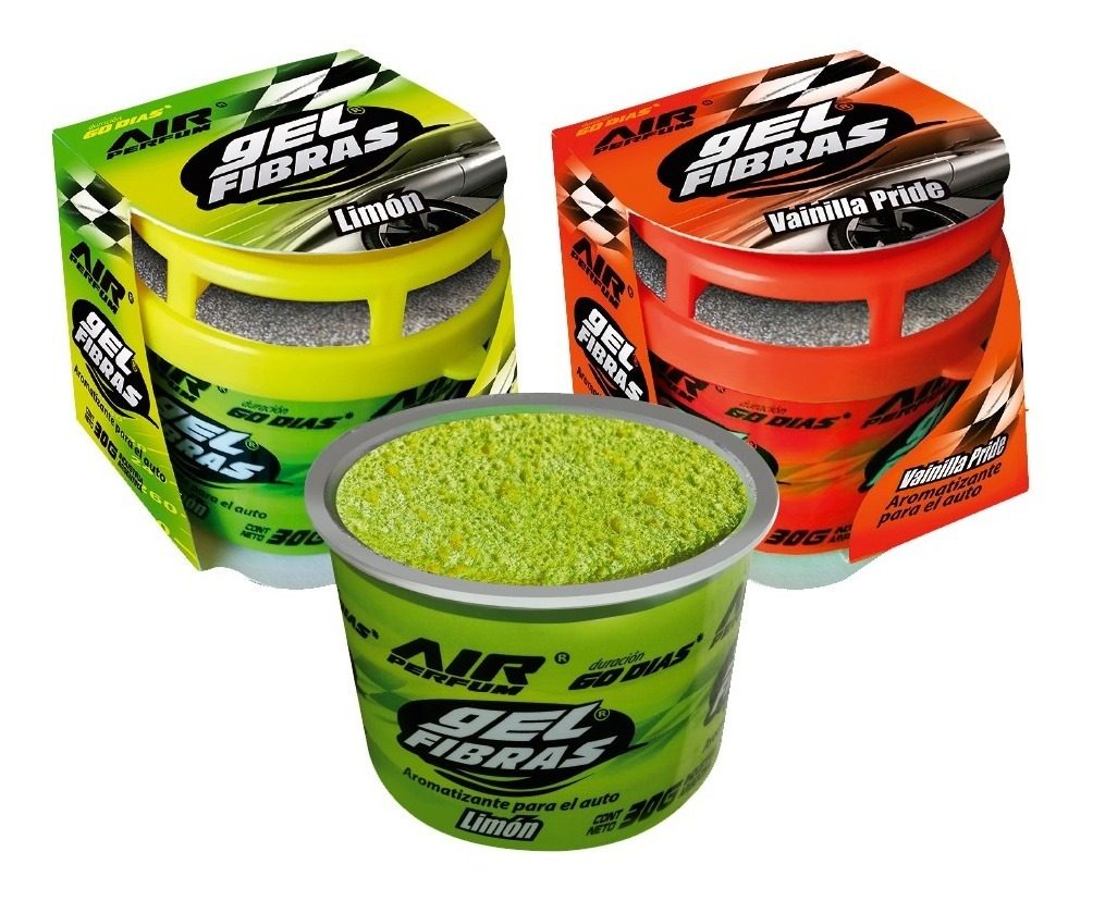 Aromatizante Para Auto En Gel Fibras 30g Air Perfum - 1