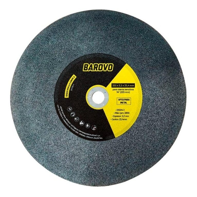 Disco De Corte Para Sierra Sensitiva Barovo 14  Metal