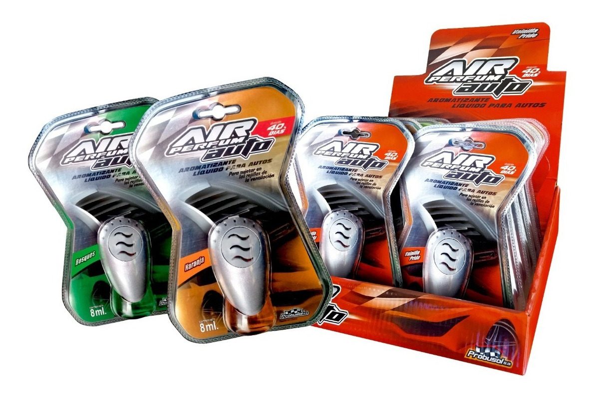 Aromatizador Liquido Para Autos Air Perfum X Unidad 8ml