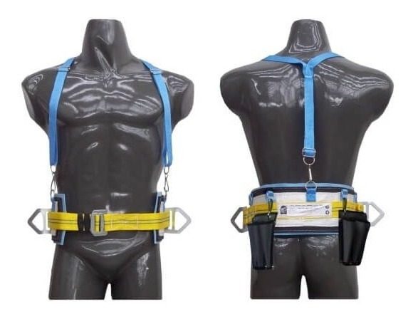 Cinturon De Sujecion Top Safe Tipo Casepe Cierre Regulable Celeste