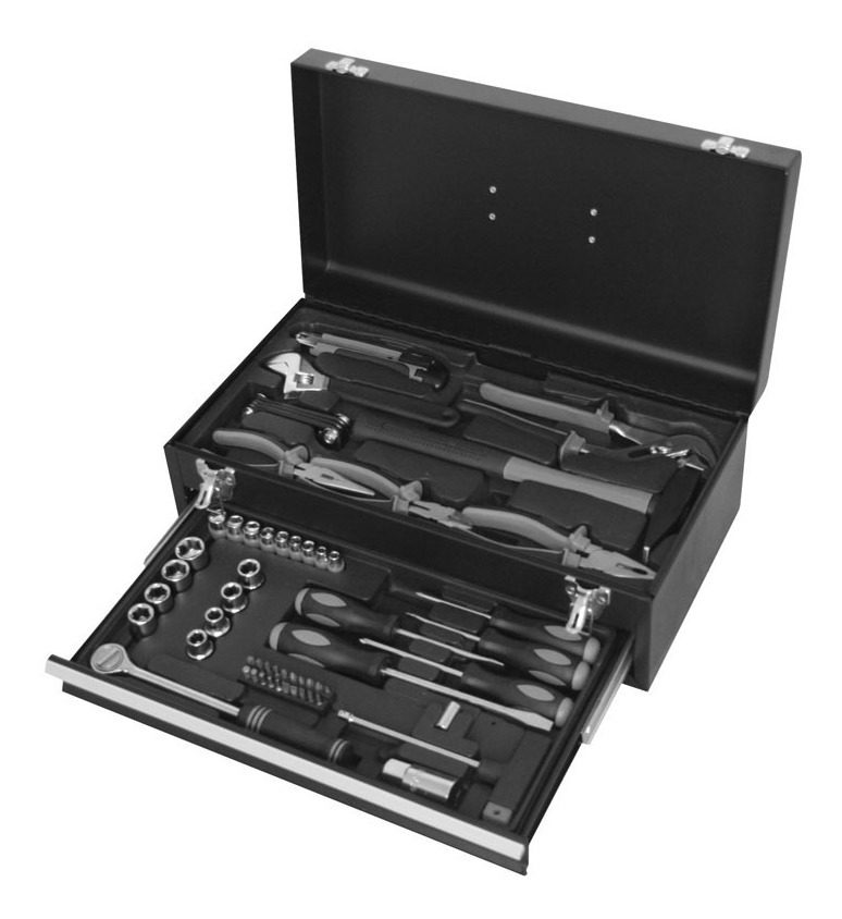 Set De Herramientas 61 Piezas Con Caja Metalica