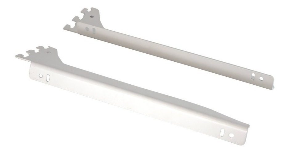 Mensula Acople Rapido 250mm Blanca Blanco