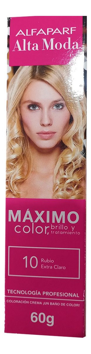 Tintura  Alta Moda 10 Rubio Extra Claro 60ml (invidivual)