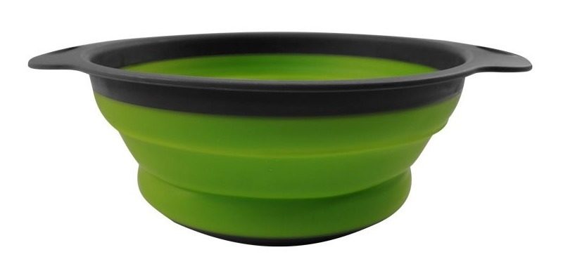 Colador Silicona 24cm C/asas 24,5×20×8,3cm Verde O Naranja  - 1