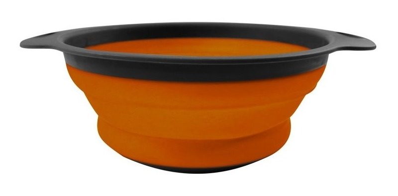 Colador Silicona 24cm C/asas 24,5×20×8,3cm Verde O Naranja  - 2