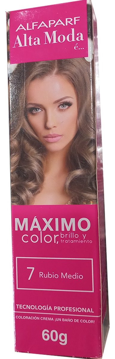 Tintura En Alta Moda 7 Rubio Medio 60ml Individual