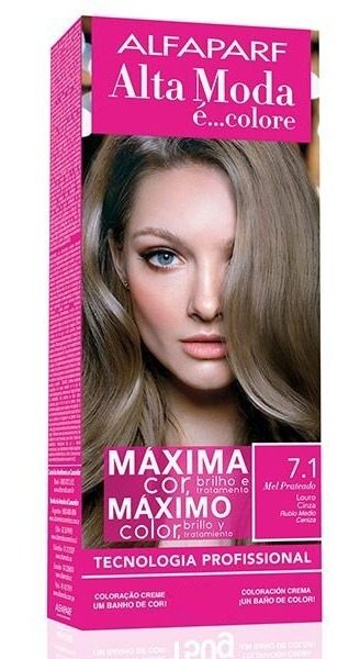 Tintura Alta Moda 7.1 Rubio Medio Ceniza X 60ml