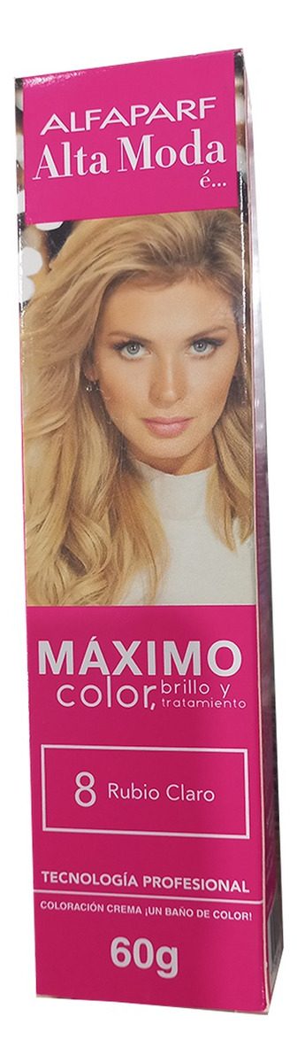 Tintura Alta Moda 8 Rubio Claro X 60ml (individual)