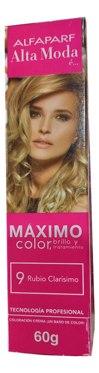 Tintura Alta Moda 9 Rubio Clarisimo 60ml (individual)