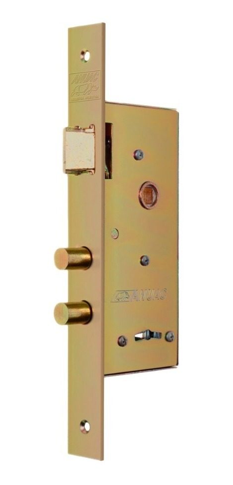 Cerradura Seguridad Anuac Perno Redondo Niquelado 25x221mm