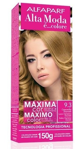 Tintura En Kit Alta Moda 9.3 Rubio Clarisimo Dorado X 150grs