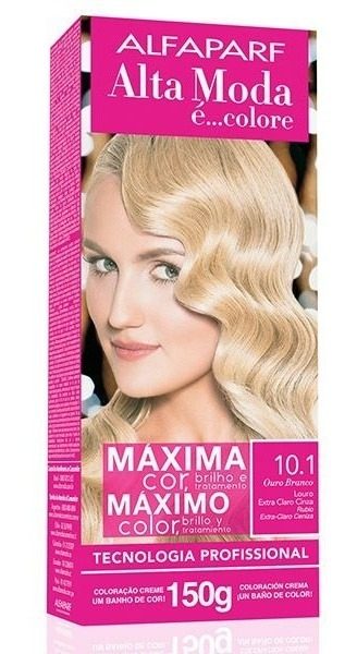 Tintura En Kit Alta Moda 10.1 Rubio Claro Ceniza X 150 Grs