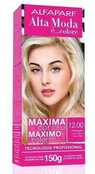 Tintura En Kit Alta Moda 12.00 Rubio Platino X 150 Grs 12.00 Rubio Platinado