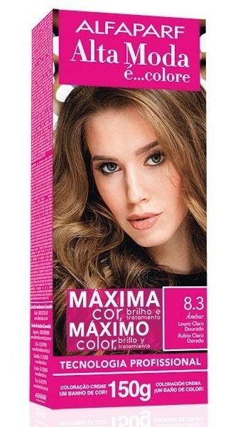 Tintura En Alta Moda 8.3 Rubio Dorado Ceniza X 150grs (kit)