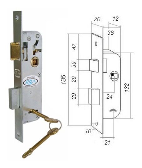 Cerradura Seguridad Zinc 4 Combinaciones Ideal Rejas Art715 - 1