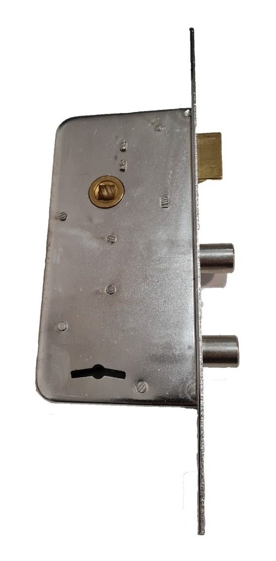 Cerradura Seguridad Niquel Ideal Puertas Exteriores Art108 - 1